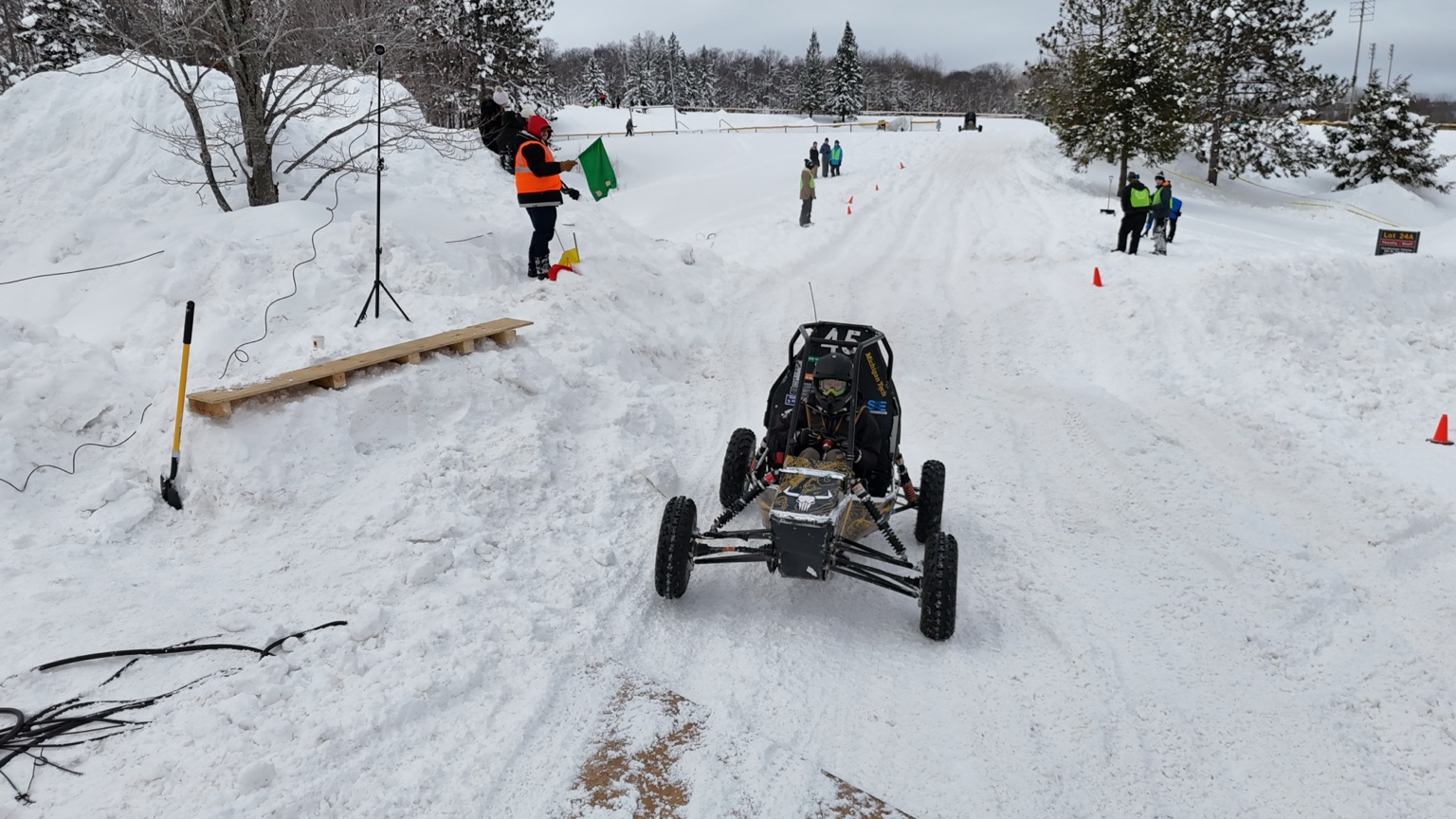 A Baja vehicle competing at Winter Baja